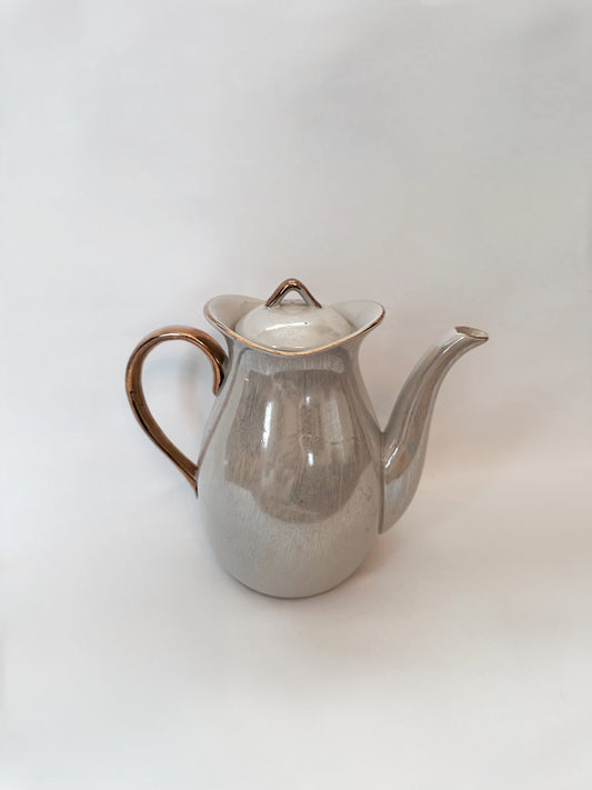 Pearl Gold Trim Teapot