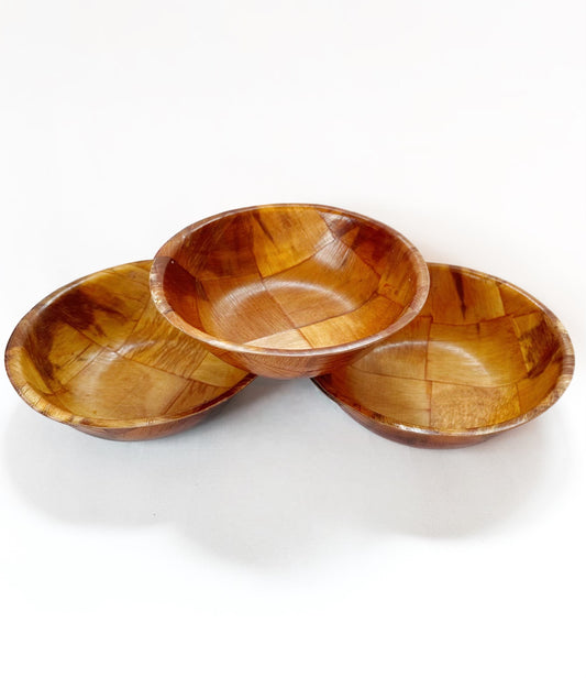 3 Piece Bamboo Bowl Set