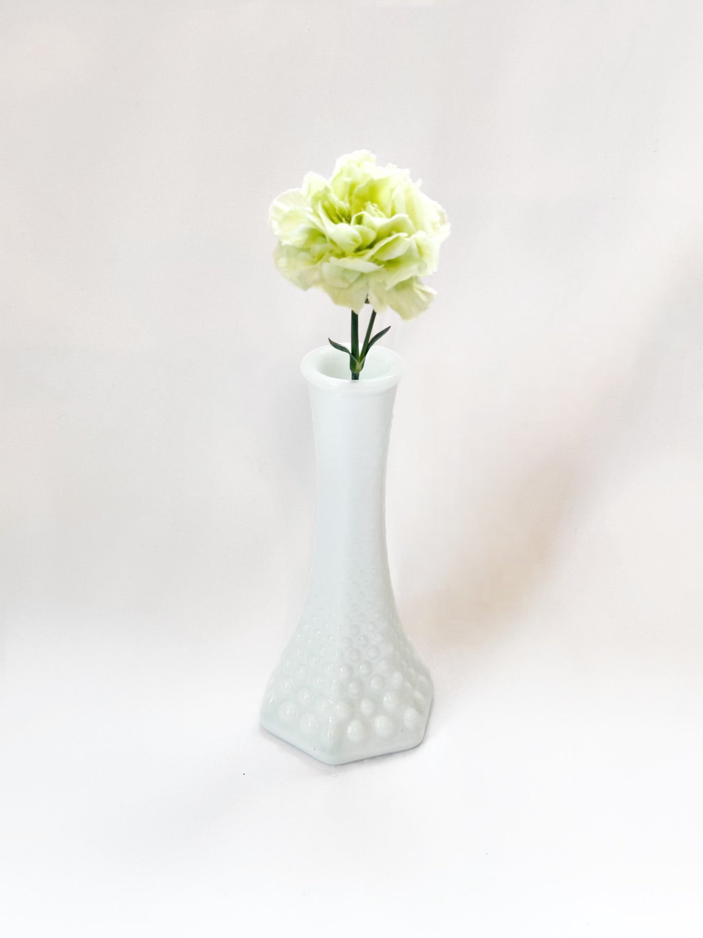 Hobnail Milk Glass Vase