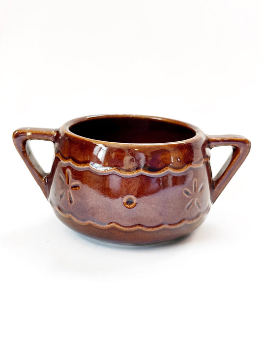 Small Brown Ceramic Bowl